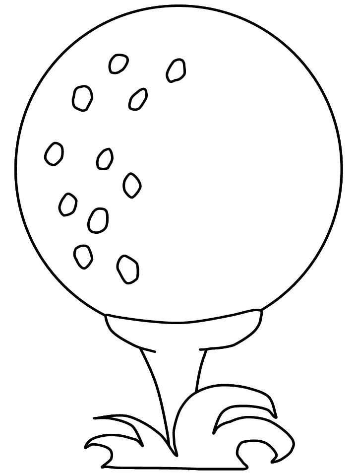 Print coloring page and book, Golf 3 Sports Coloring Pages for kids of