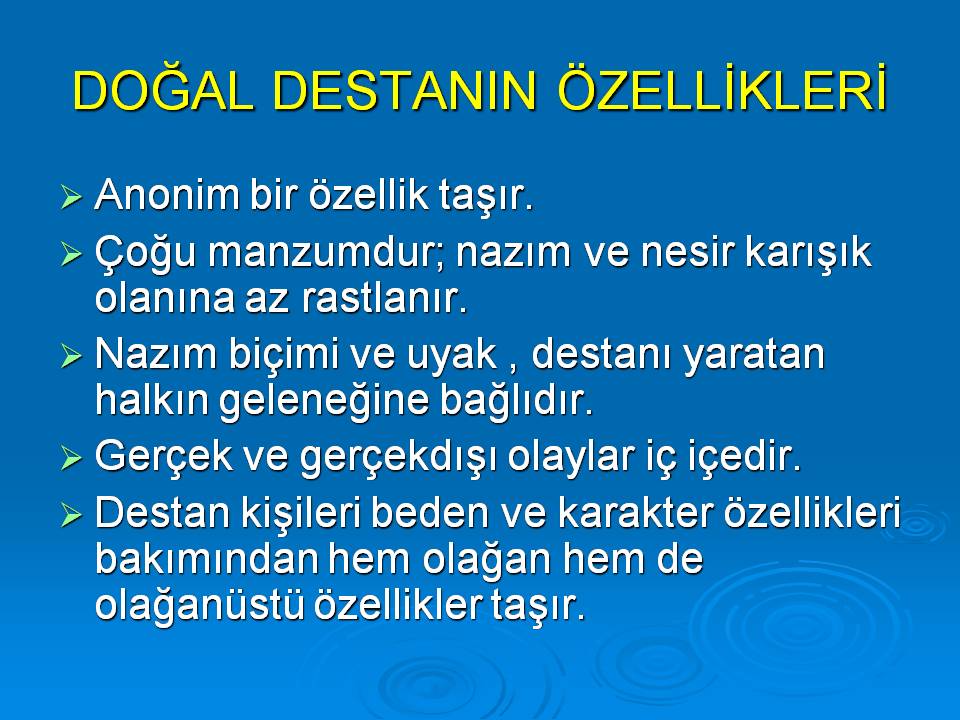 destan nedir