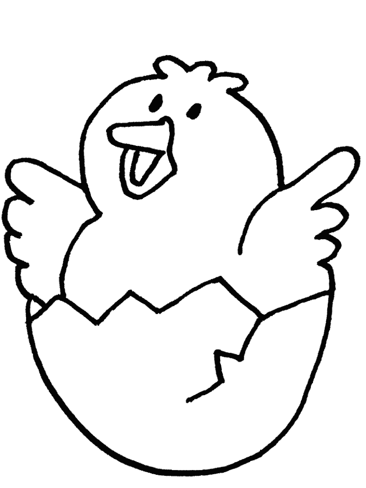 baby chick hatching coloring pages - photo #6